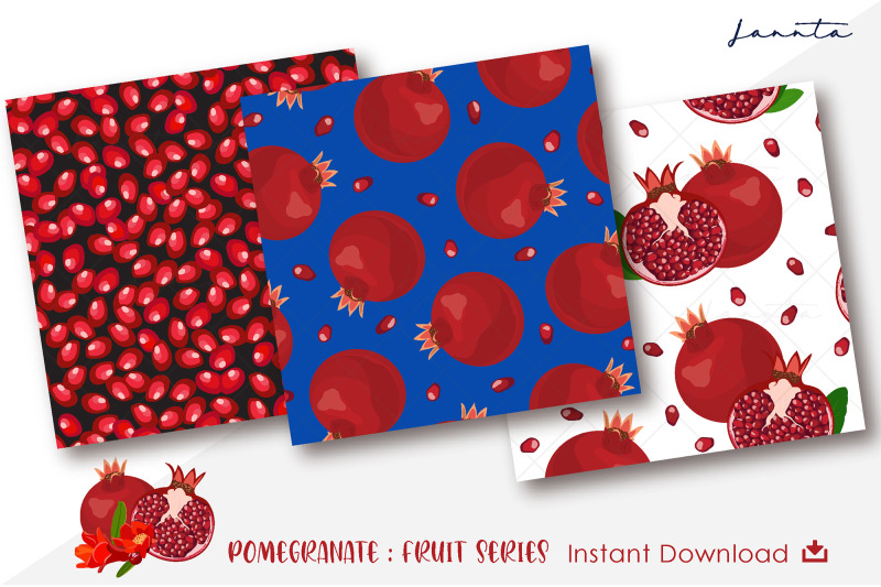 pomegranate-fruit-seamless-pattern-background