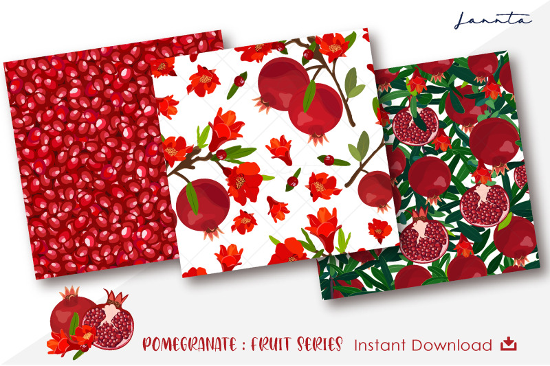 pomegranate-fruit-seamless-pattern-background