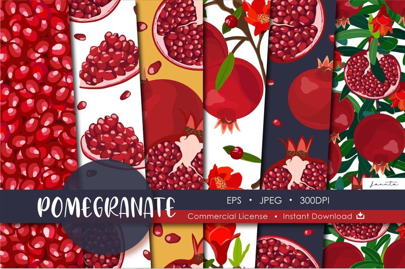 pomegranate-fruit-seamless-pattern-background