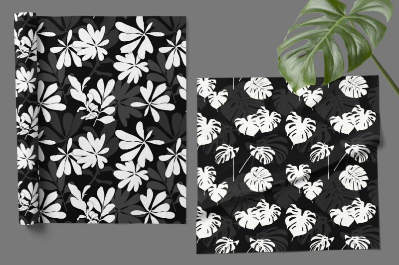seamless-patterns-with-tropical-leaves