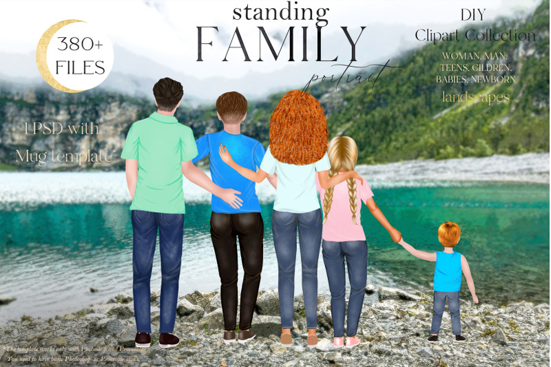 family-clipart-diy-standing-family-portrait-custom-family-portrait