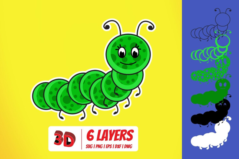3d-layered-insects-svg-bundle