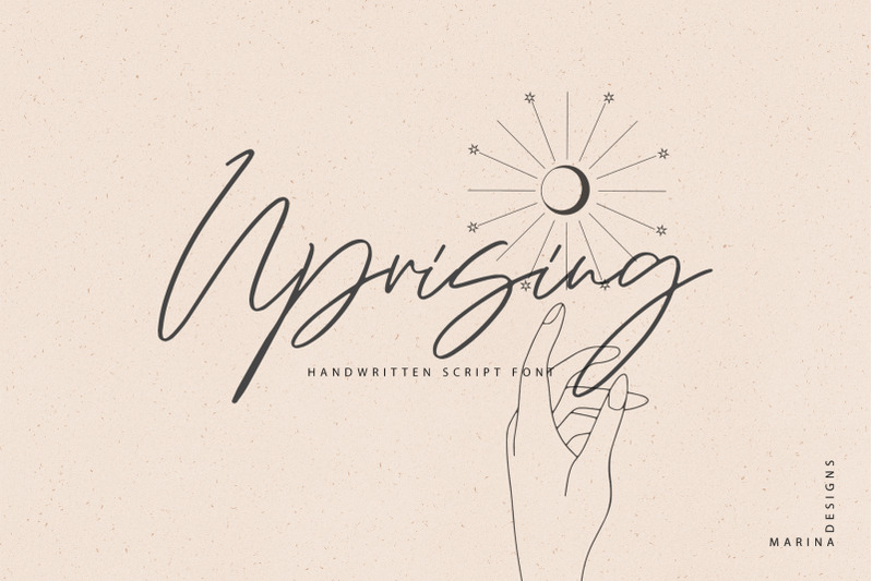 uprising-handwritten-script