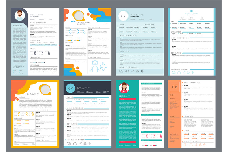 resume-design-corporate-business-profile-cv-for-printing-vector-curri