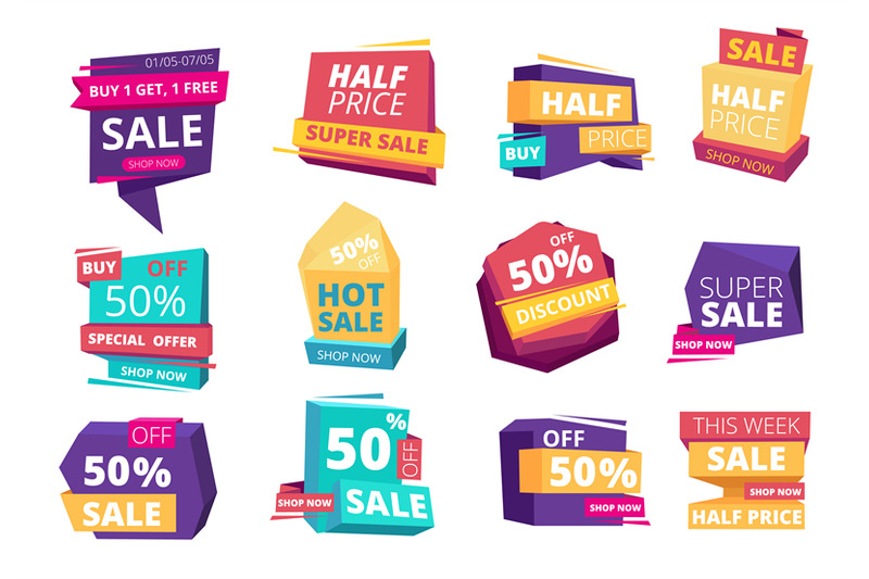 half-price-emblem-mega-sale-promotional-advertizing-badges-special-of