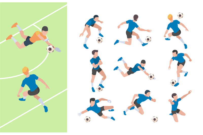 soccer-characters-isometric-athletics-persons-football-players-sprint