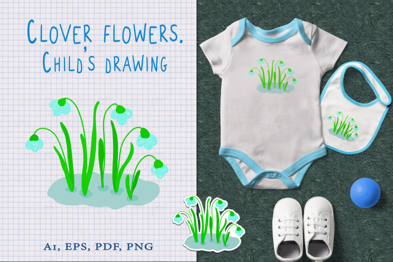 snowdrops-flowers-child-039-s-drawing