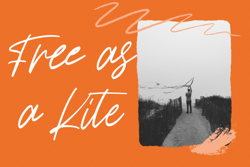 kites-string-handwritten-font