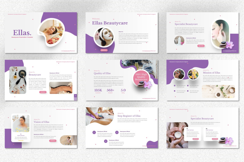 ellas-beauty-care-keynote-template