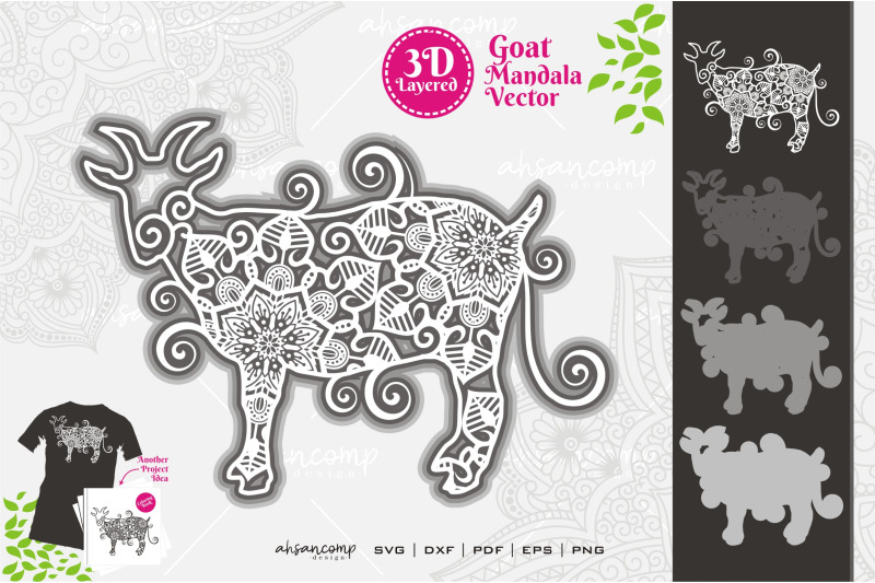 goat-mandala-vector-svg-3d-layered-1