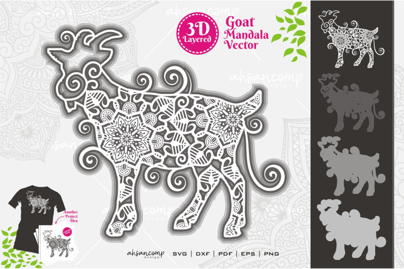 goat-mandala-vector-svg-3d-layered-4
