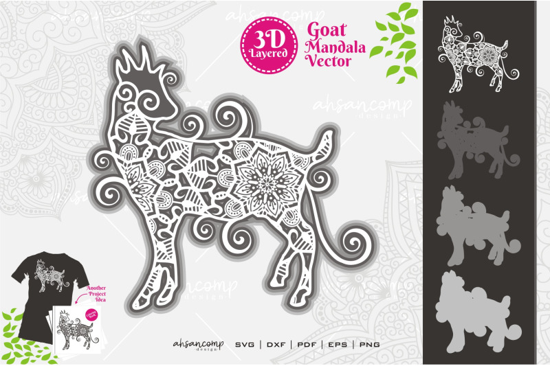 goat-mandala-vector-svg-3d-layered-6