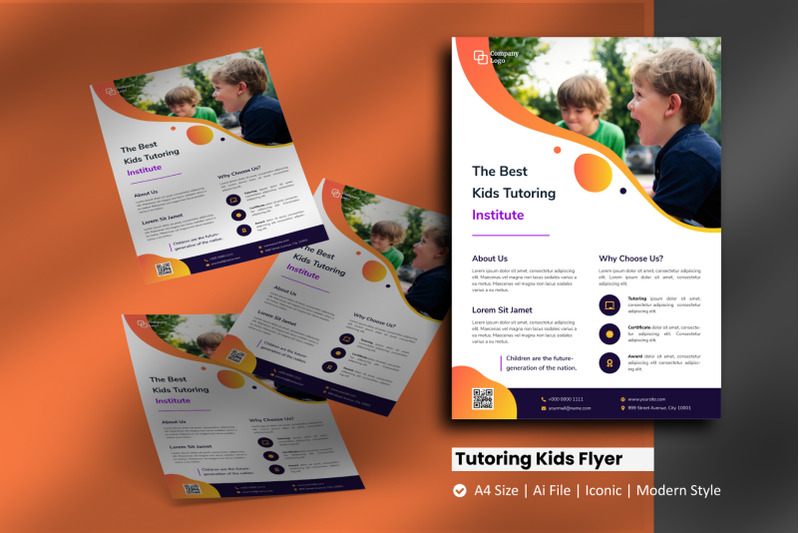 tutoring-kids-flyer-brochure-template