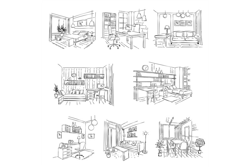 modern-offices-empty-rooms-interior-workplaces-with-hand-drawn-furnit