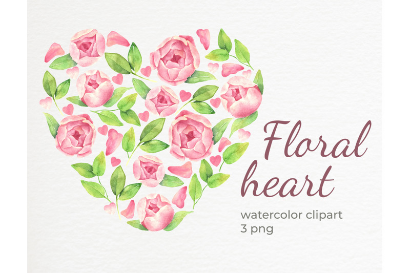 watercolor-floral-pink-peonies-heart