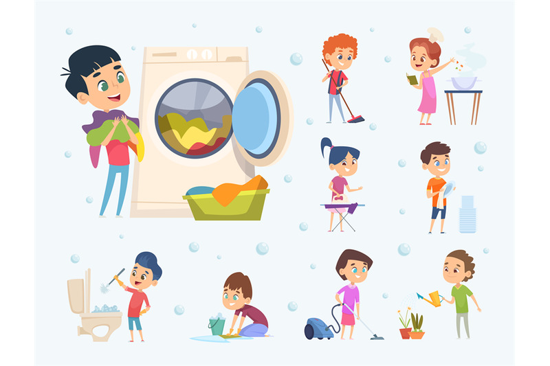 children-housework-little-kids-boys-and-girls-helping-sweeping-shower