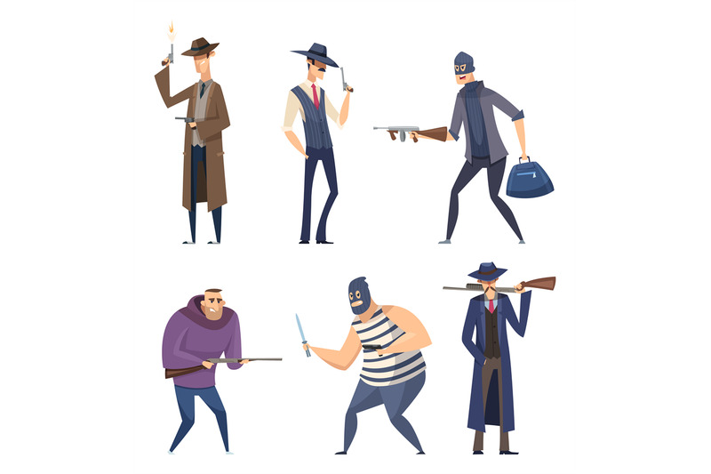 gangster-cartoon-retro-soldiers-bandit-masked-with-weapons-guns-threa