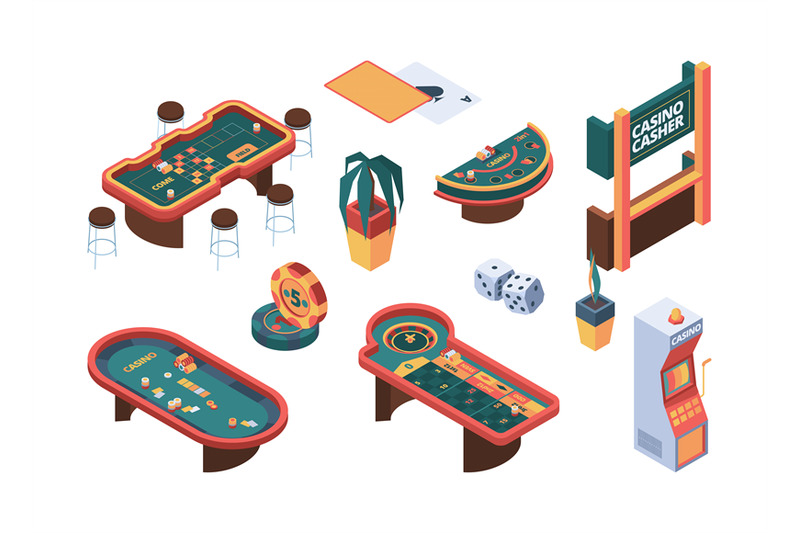 casino-isometric-poker-gambling-table-gaming-nightclub-cards-room-vec