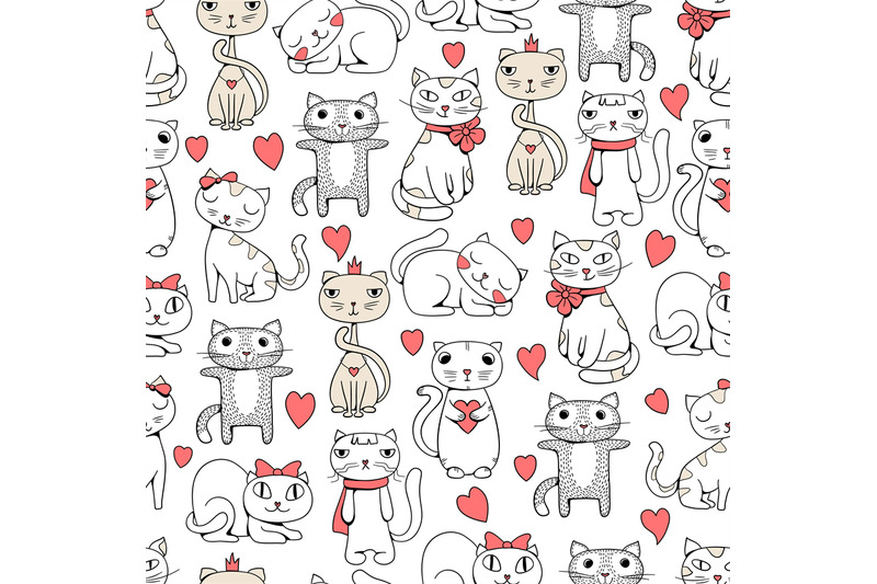 cute-cats-seamless-funny-pets-doodle-pattern-for-kids-textile-design