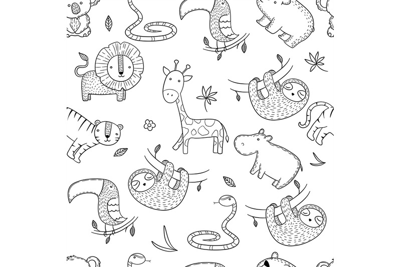 jungle-pattern-african-wild-animals-vector-seamless-background