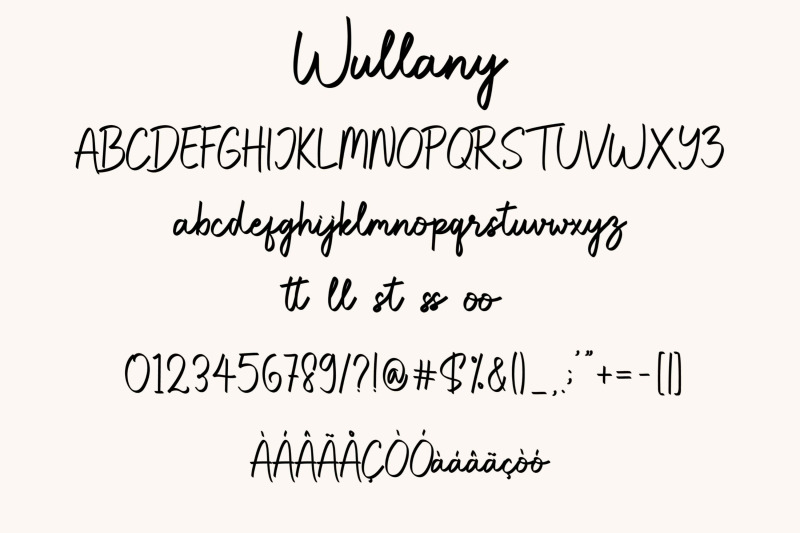 wullany-handwritten-script-font