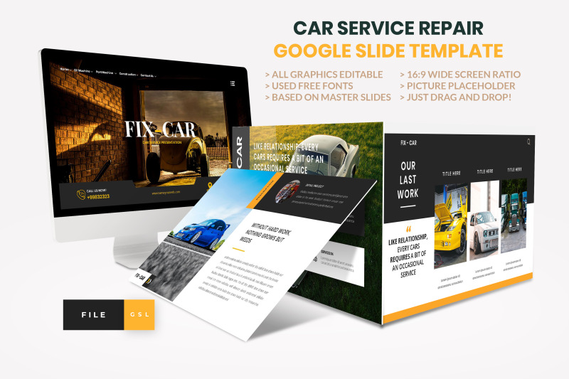 car-repair-service-google-slide-template
