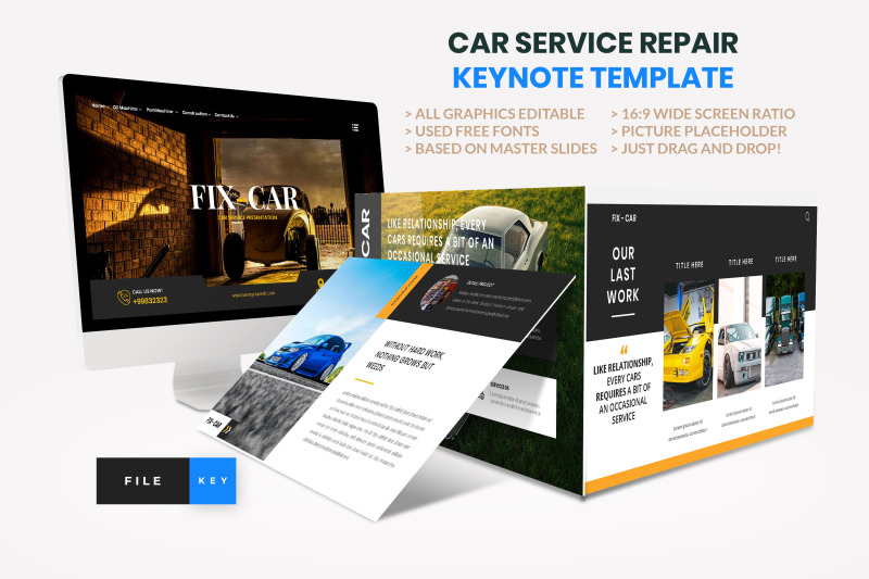 car-repair-service-keynote-template