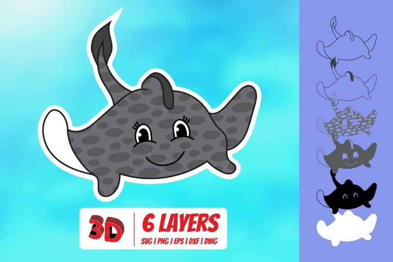 Download 3d Cramp Fish Svg By Svgocean Thehungryjpeg Com