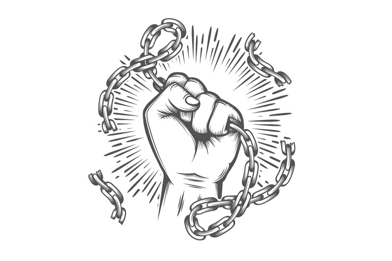 human-fist-with-broken-chain-tattoo