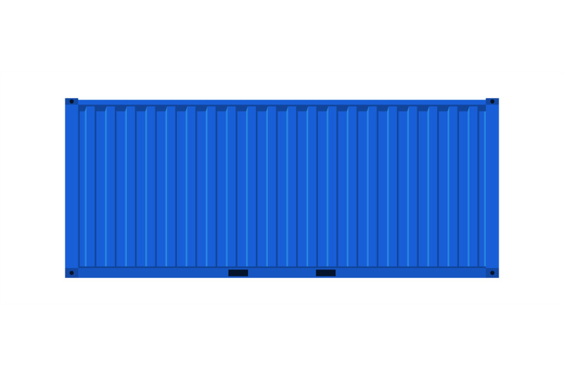 blue-cargo-container-realistic-side-view-metal-distribution-box-tran