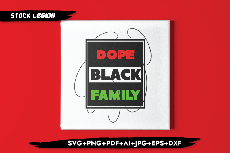 dope-black-family-red-green-svg