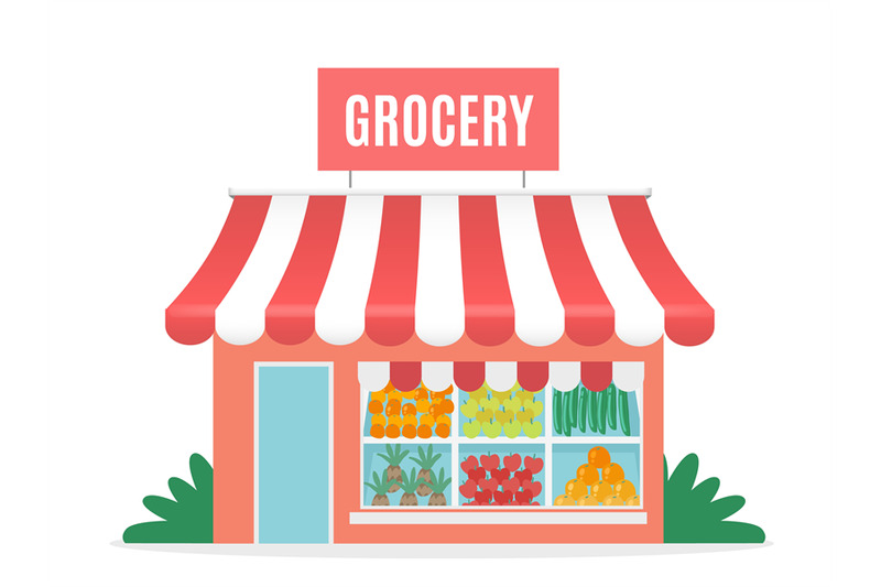 grocery-shop-cartoon-greengrocer-store-facade-front-view-of-isolated