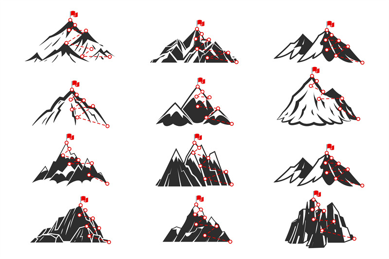 mountain-path-sketch-route-to-mountain-peak-set-different-mountains