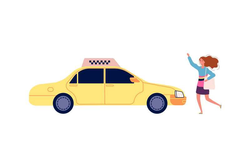 girl-catches-taxi-happy-cartoon-female-with-bag-stops-yellow-auto-is