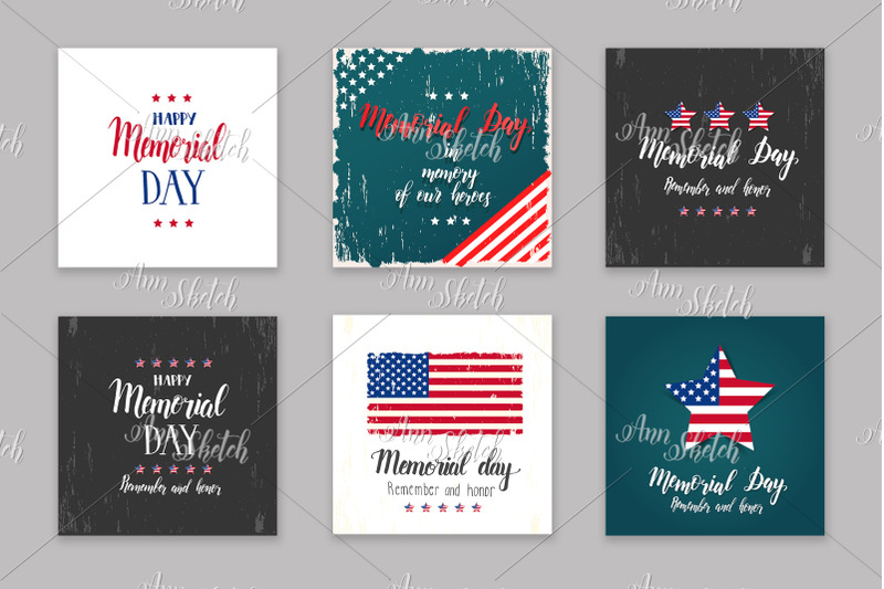 memorial-day-card-set