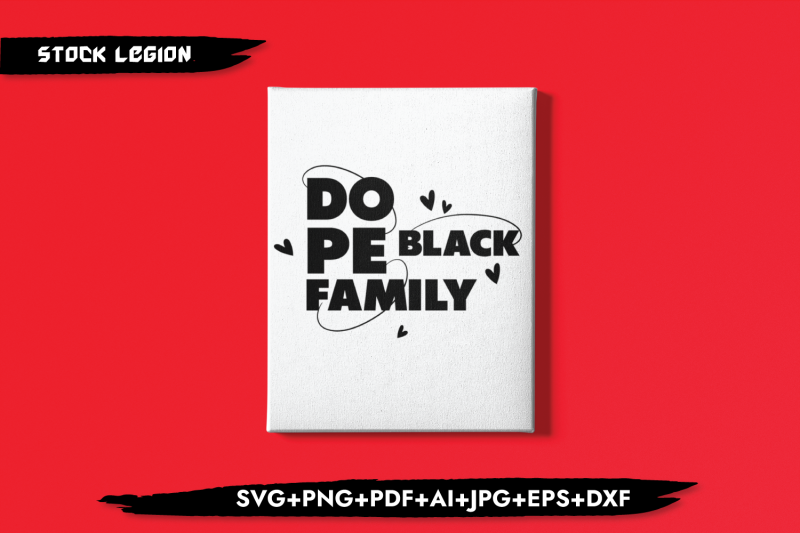 dope-black-family-hearts-svg