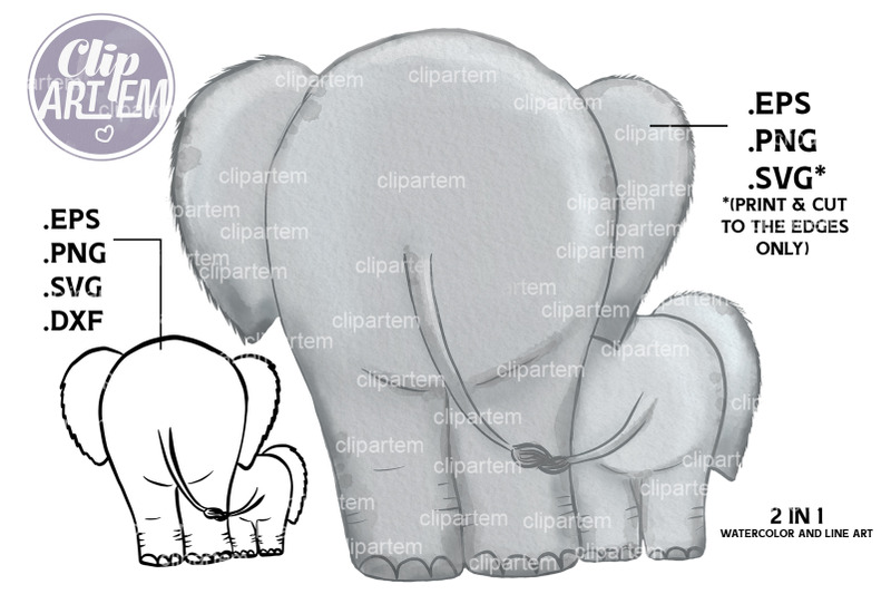 walking-elephants-daddy-baby-vector-svg-watercolor