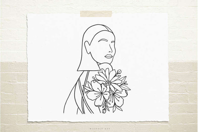 female-with-flowers-svg-cut-file