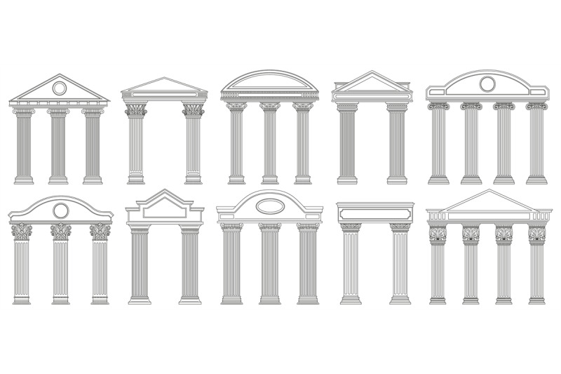 ancient-pediments-greek-and-roman-architecture-temple-facade-with-anc