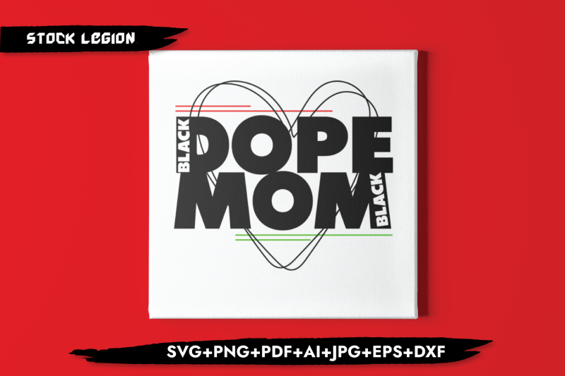 dope-black-mom-hearts-svg
