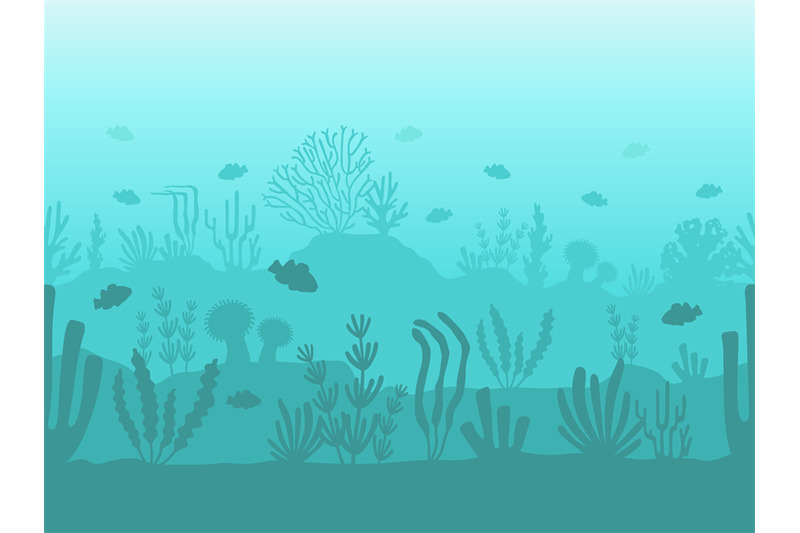 seamless-ocean-bottom-underwater-coral-reef-silhouette-with-sea-plant