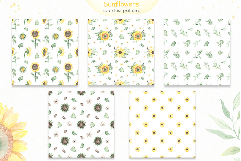 sunflowers-watercolor-collection