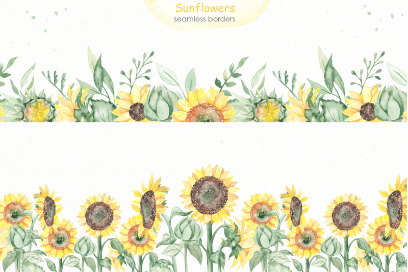 sunflowers-watercolor-collection
