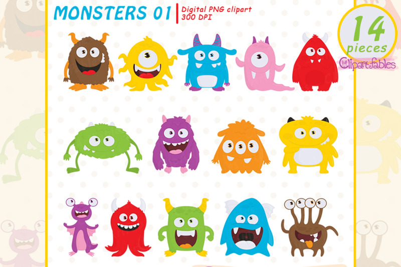 cute-monsters-clipart-weird-creature-creepy-aliens