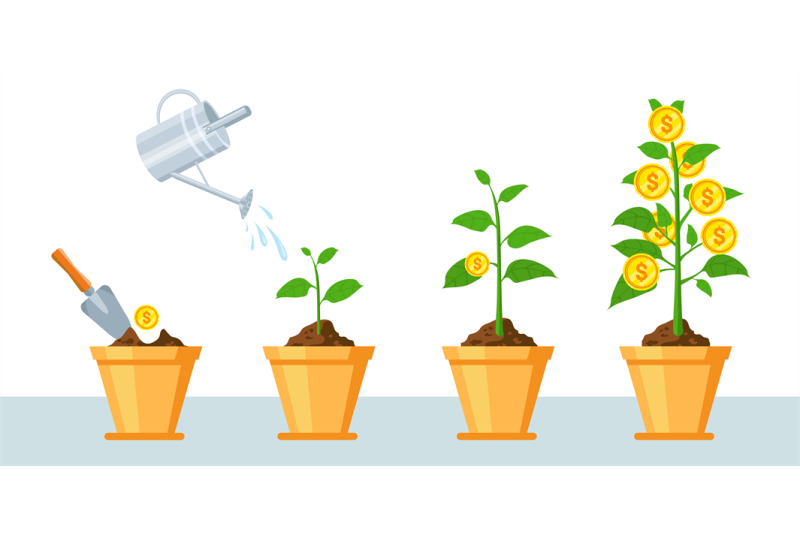 money-tree-in-pot-finance-profit-growth-infographic-with-stages-of-pl