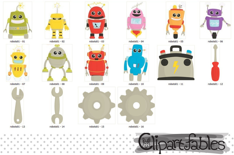 cute-robot-friends-clipart-colorful-funny-robots