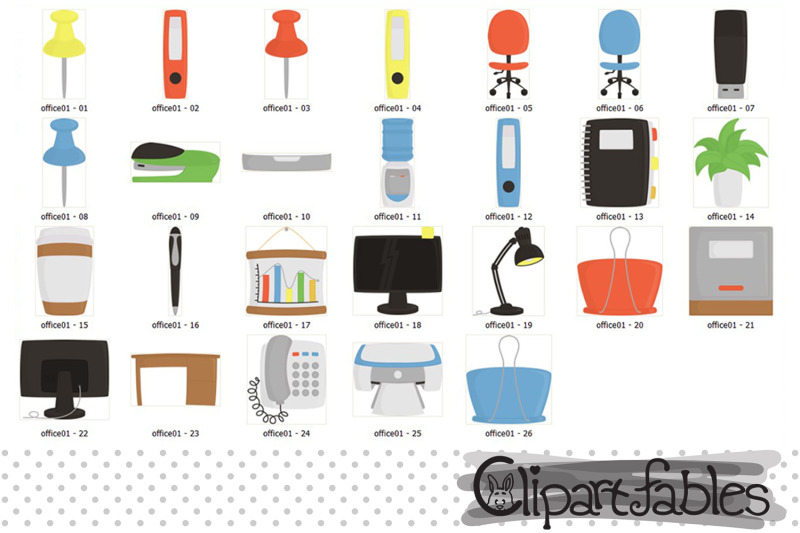 home-office-clipart-work-supplies-digital-png