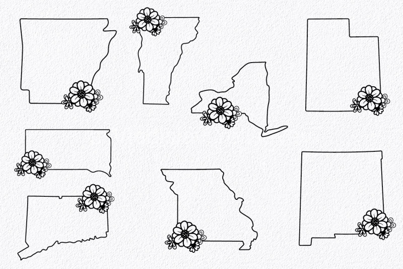 50-states-svg-bundle-us-states-floral-outline-bundle