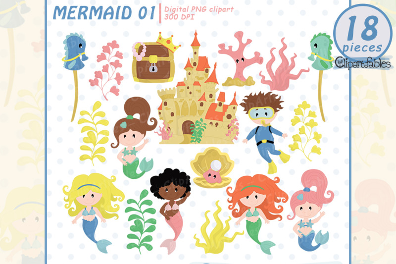 cute-mermaid-clip-art-under-the-sea-clipart-ocean-theme