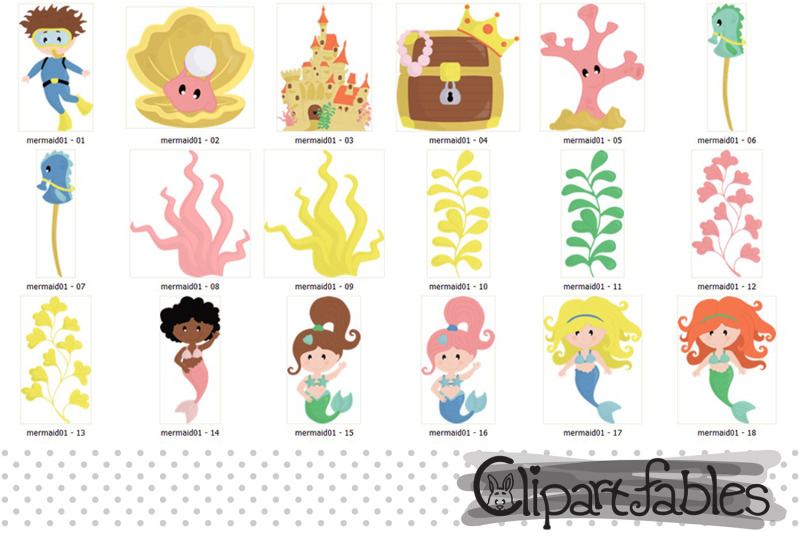 cute-mermaid-clip-art-under-the-sea-clipart-ocean-theme